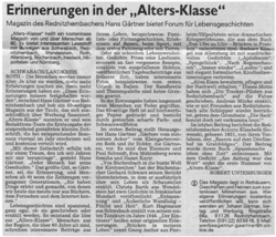 Schwabacher Tagblatt - Alters-Klasse